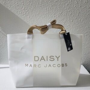 Marc Jacobs Daisy White and Gold Tote